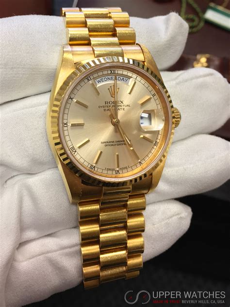 standard rolex president mens wristwatch gold value|rolex gold presidential for sale.